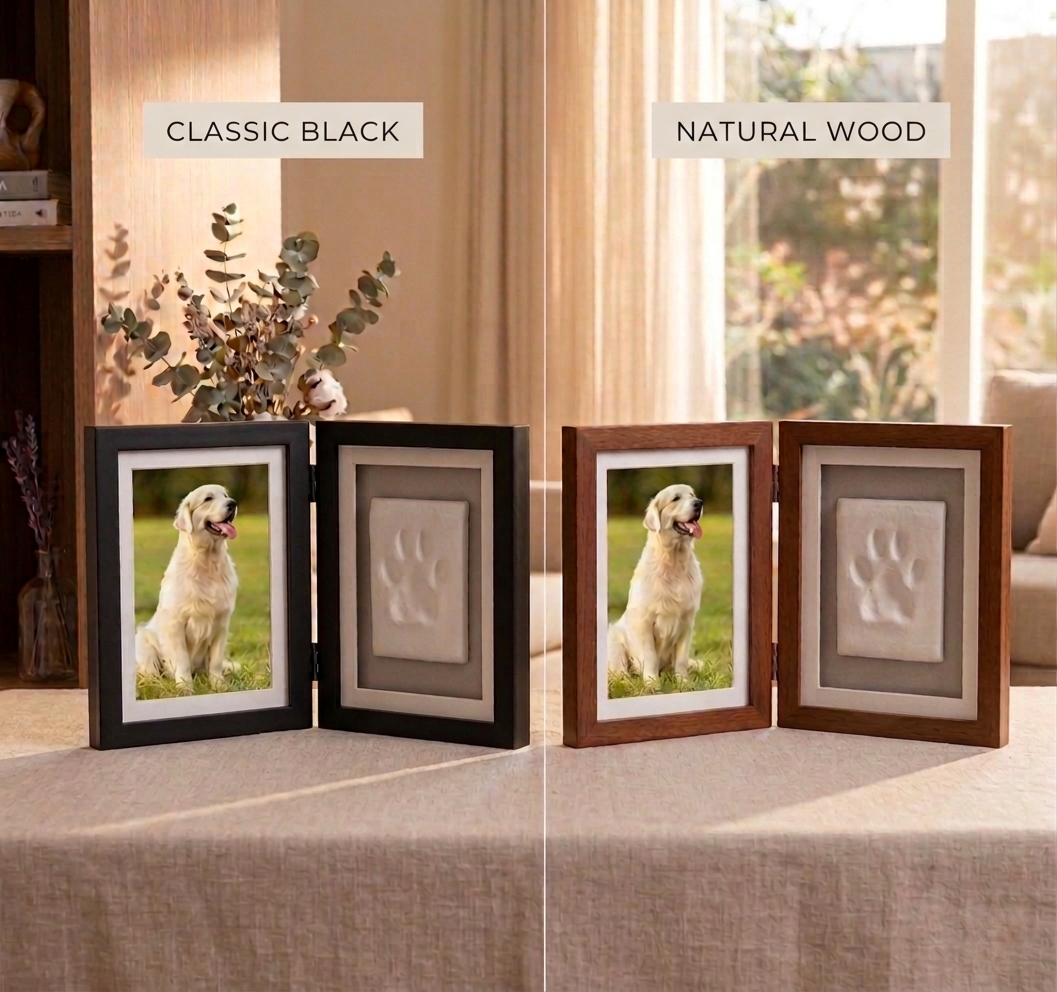 Photo Frame with Paw Print Molding Kit | Aeterna Touch