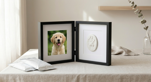 Photo Frame with Paw Print Molding Kit | Aeterna Touch